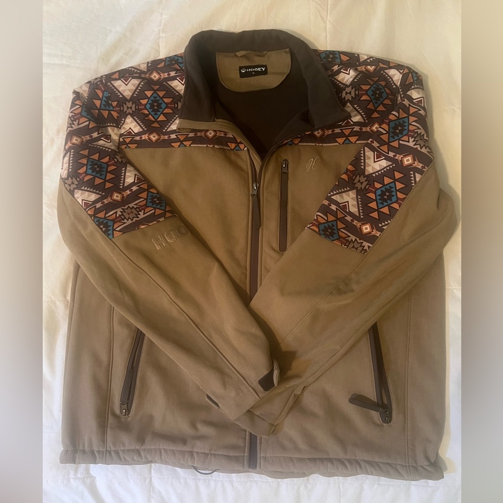 Hooey Men's Brown Aztec Pattern Jacket